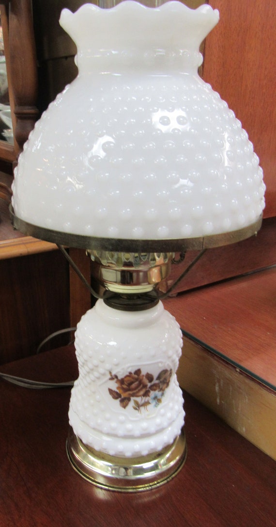 Milk Glass Hurricane lamp