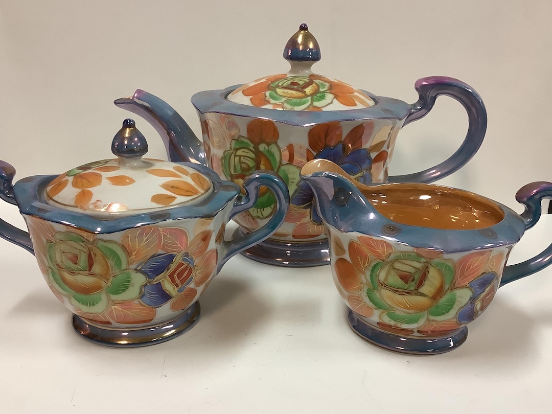 Luster Tea Set Lusterware Tea Set - Etsy