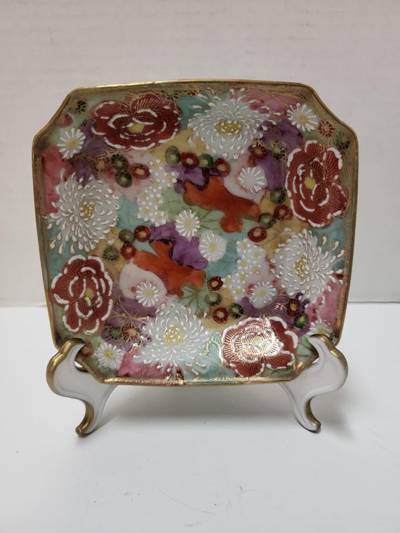 Kutani Square Dish