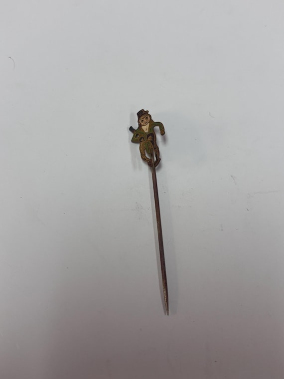 Gentleman In Top Hat Lapel Pin