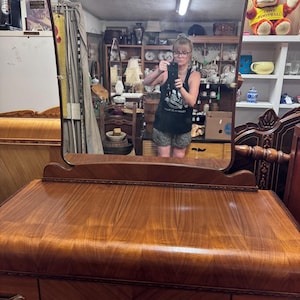 Art Deco Waterfall Dresser & Mirror