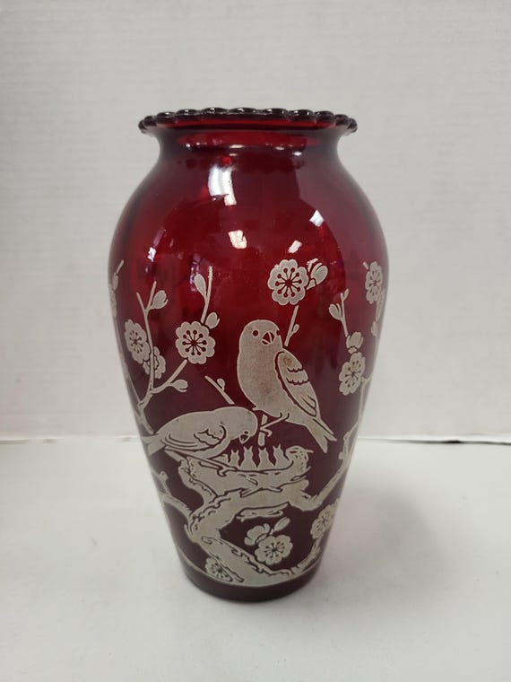 Royal Ruby Red Vase