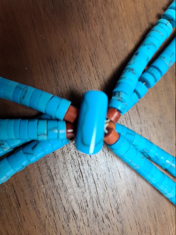 Navajo Turquoise  necklace - image 7