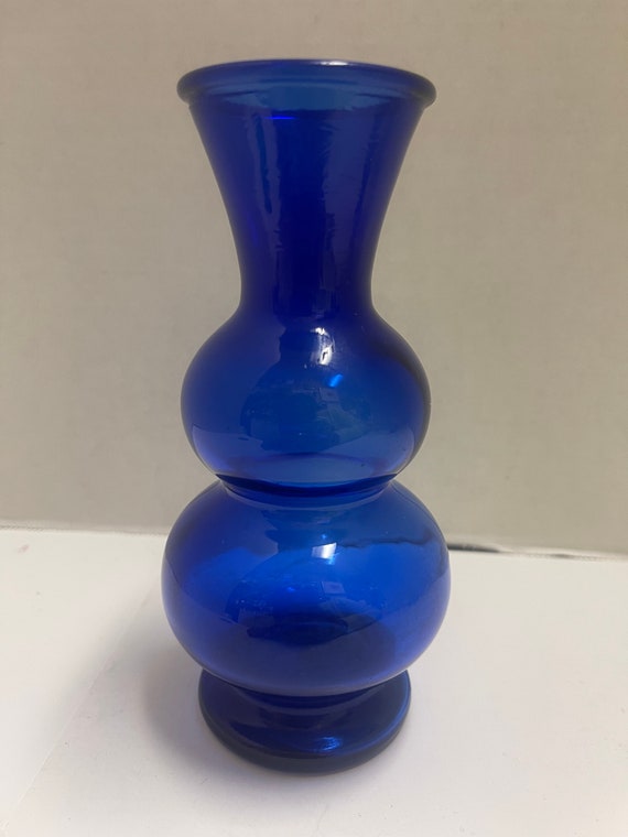 Cobalt Blue Bulbous Vase