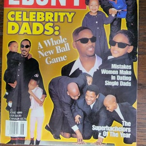Ebony Magazine Celebrity Dads June 1999
