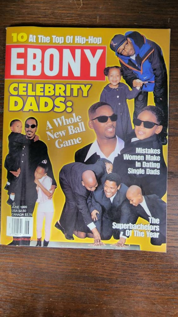 Ebony Magazine Celebrity Dads June 1999