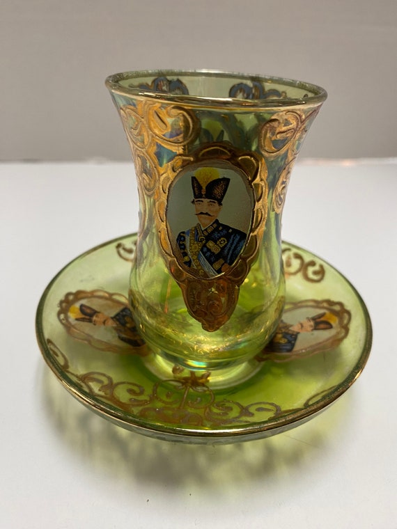 Persian Tea Cup with Plate