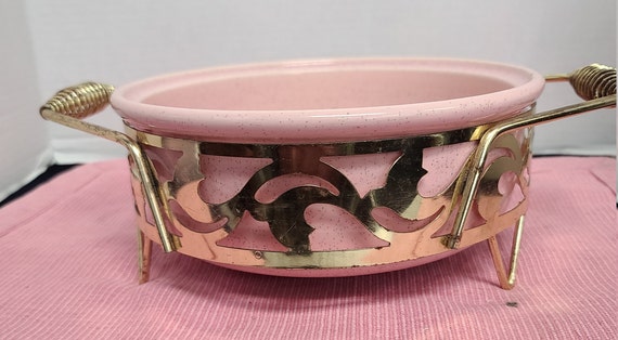 Bauer speckled pink casserole