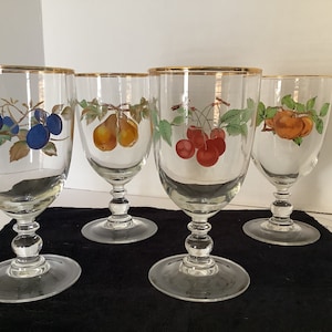 Royal Worcester Evesham Pedestal Goblets