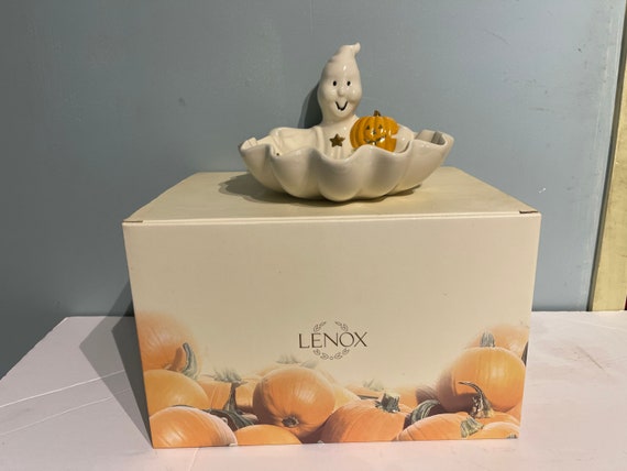 Lenox Halloween candy dish - MIB