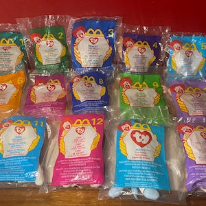 Lot of 14 McDonalds Beanie Babies