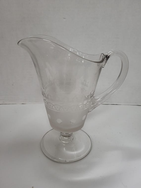 Frosted Glass Pitcher