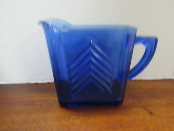 Cobalt blue small pitcher