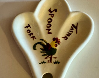 Rooster spoon rest