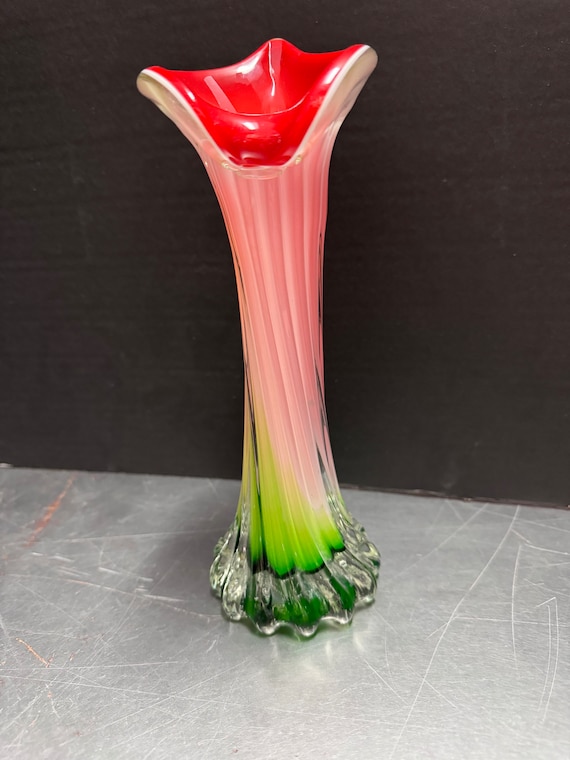 Art Glass Calla Lily vase