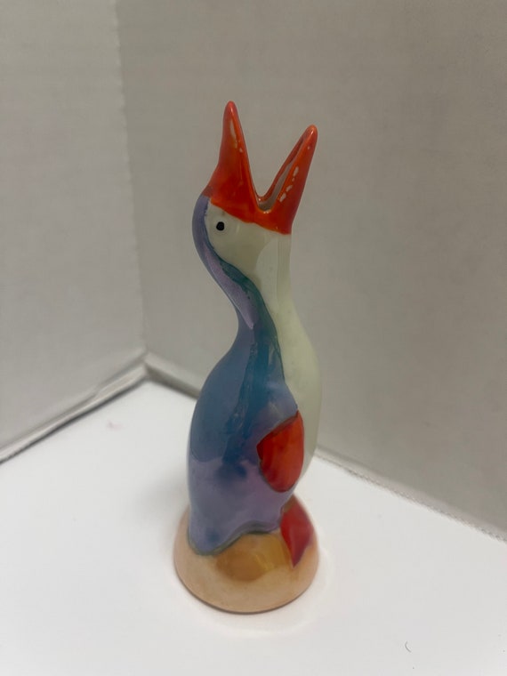 Lusterware Goose Bud Vase