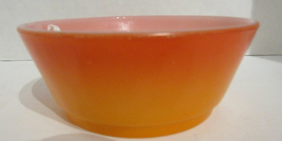 Fire King Orange Cereal Bowl