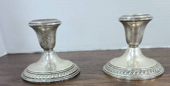 Sterling Silver candle holders by Wallace