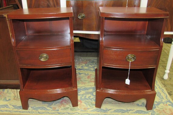 Mahogany end tables or night stands by Hickory