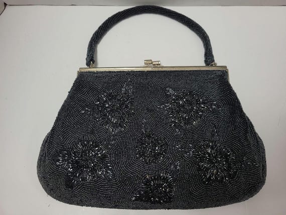 Black Beaded Purse