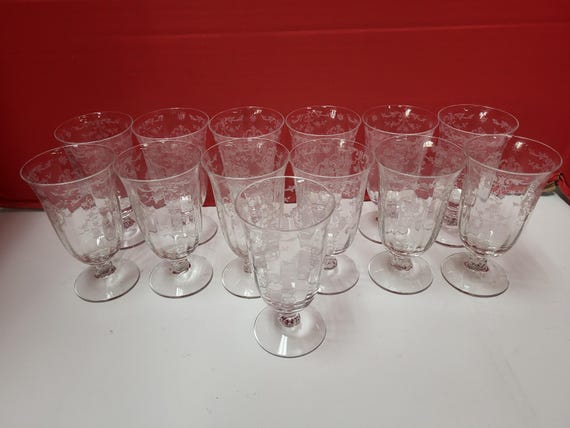 Fostoria Navarre Applique stemware