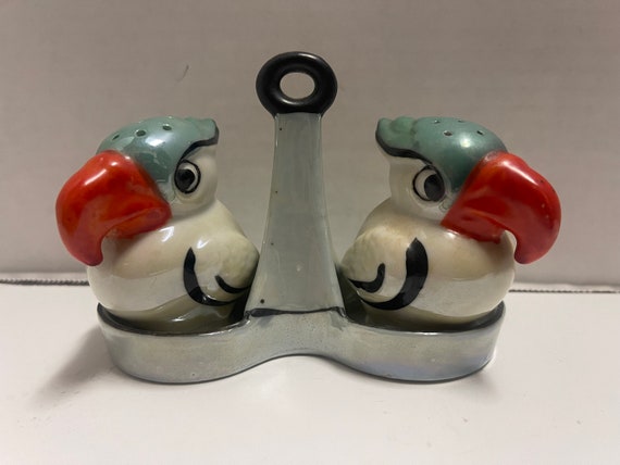 Lusterware Pelican Salt and Pepper Shakers