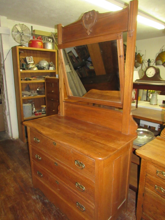 Oak Dresser with mirror