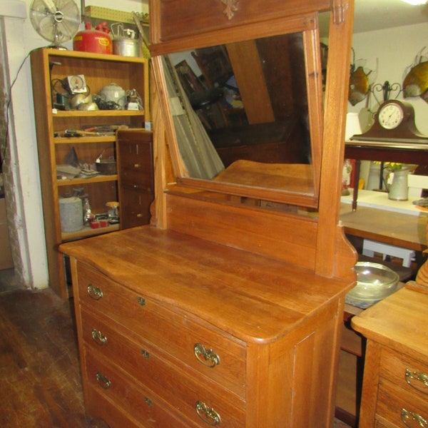 Antique Dresser With Mirror - Etsy