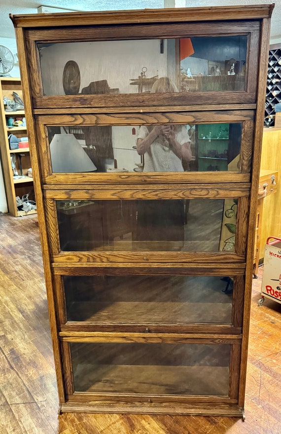 Oak barrister bookshelf