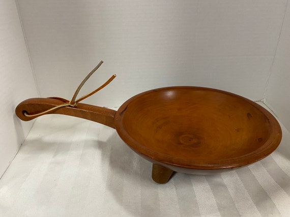 Munising Wood Footed Bowl