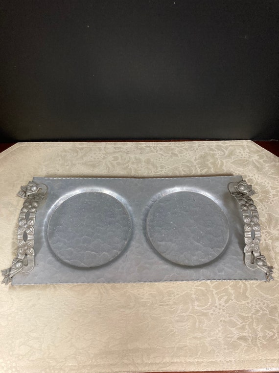 Hammered Aluminum Planter tray