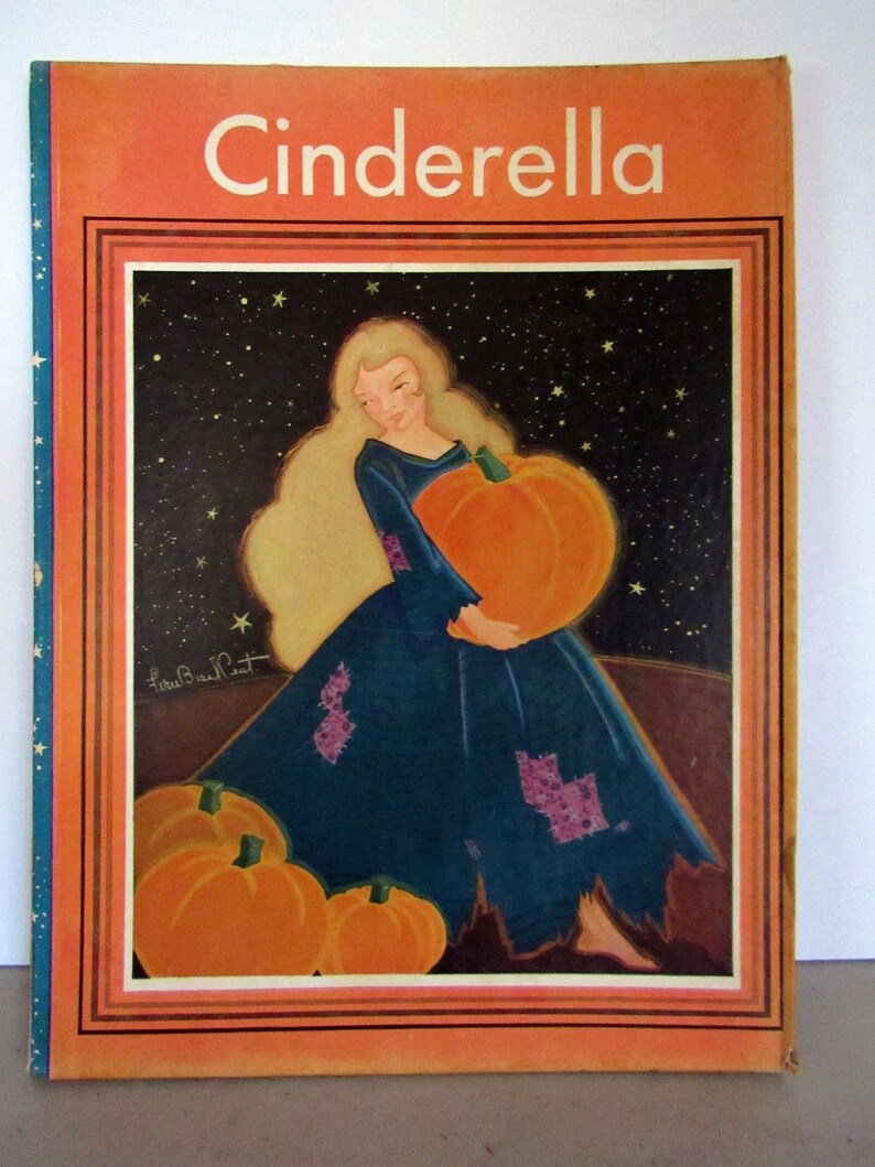 Cinderella book with dust jacket illustrated by Fern Bisel image 1