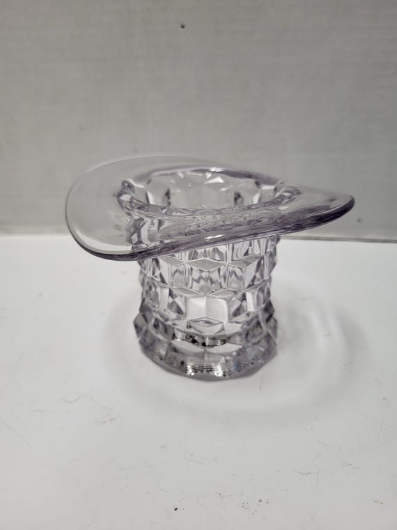 Fostoria Manganese Glass Top Hat