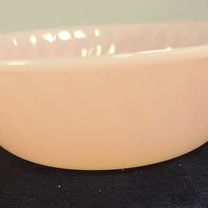 Fire King Pink Swirl Bowl - Etsy