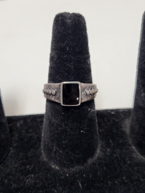 Onyx Sterling Ring
