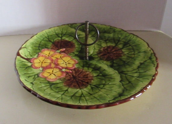 Vintage Majolica Server