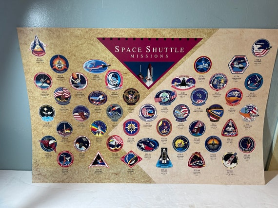 1991 NASA Space Shuttle Missions poster