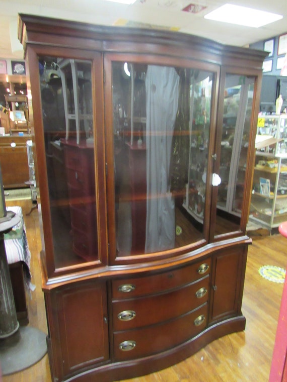 Mahogany China Cabinet by Bassett