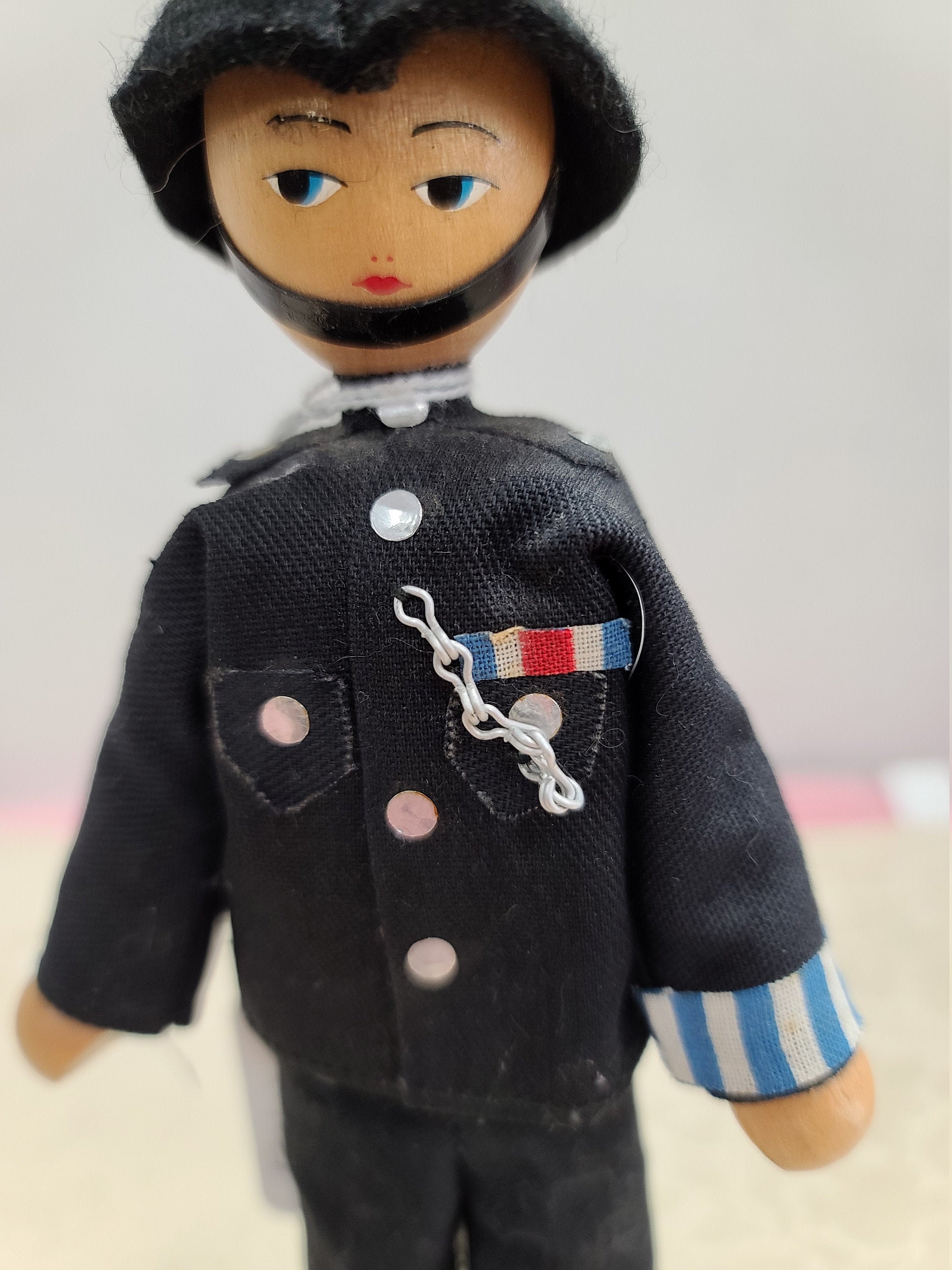 Handmade Wooden Dolls Model Police & Thief - ShopiPersia