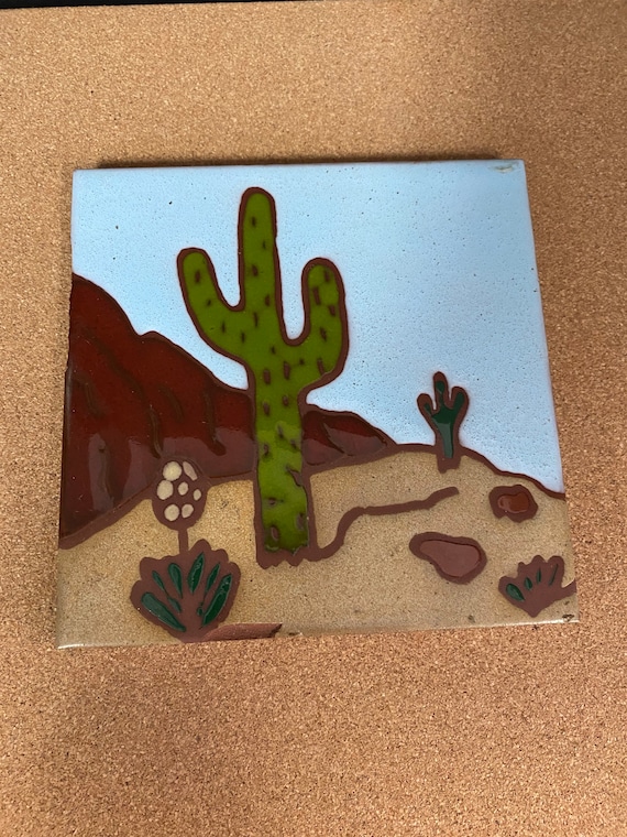 Cacti Tile Mural