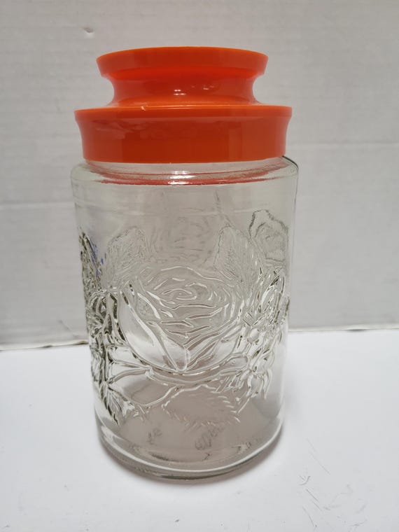 Roses Glass Cannister