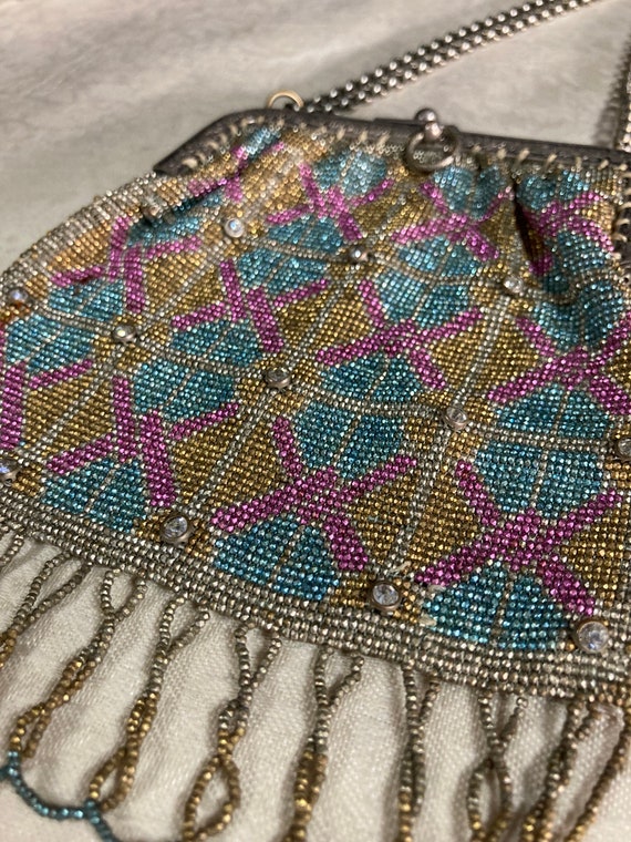 Beaded Mesh Purse