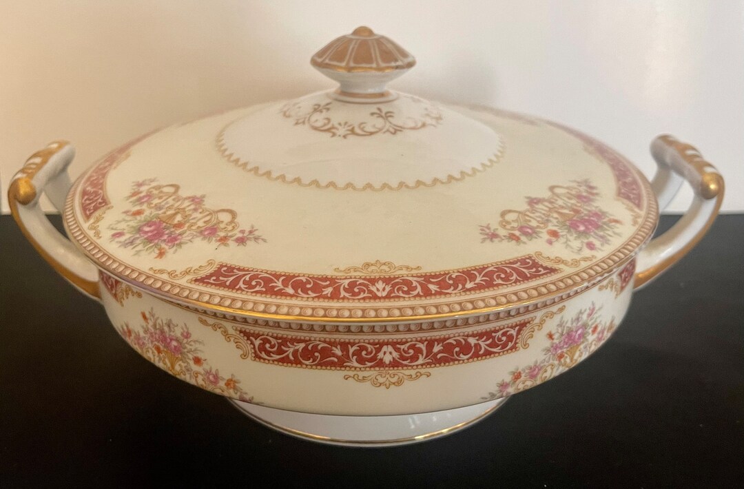 Noritake Mystery 46 Vegetable Bowl With Lid Etsy