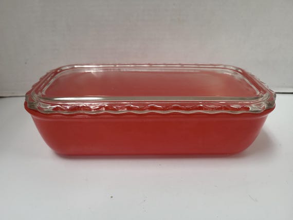 Jeanette Red Refrigerator Dish
