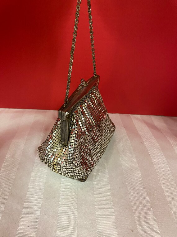 Silver Mesh Whiting and Davis Handbag - image 4