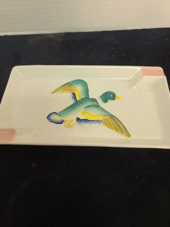 Mid Century Ashtray with mallard duck