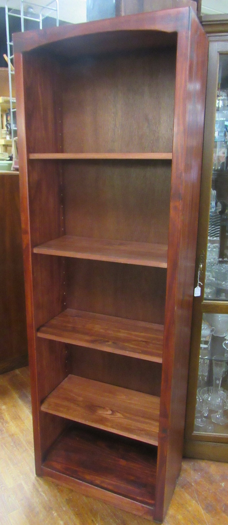 Tall Wood Bookshelf Etsy