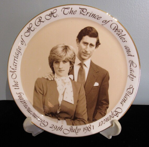 Charles and Diana Royal Kent plate