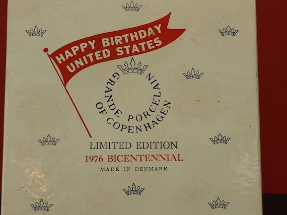 Limited edition 1976 Bicentennial plate made in Denmark
