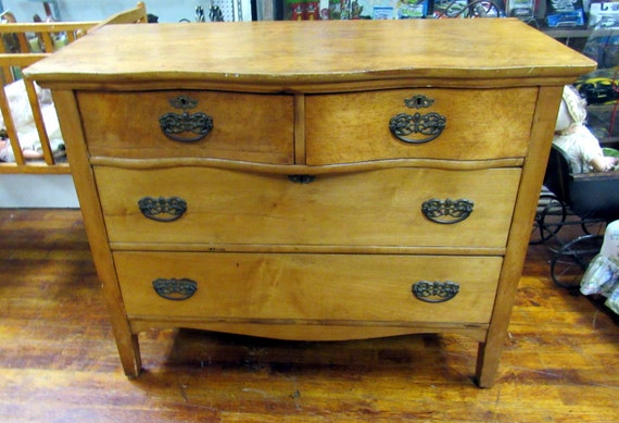 Vintage maple dresser